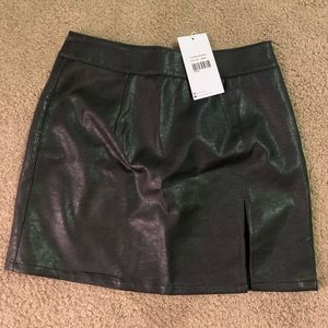 Princess Polly Leather Mini Skirt